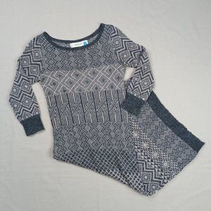 Anthropologie Sparrow Womens Sweater Dress Size XS Gray Alpaca Wool Long Sleeve